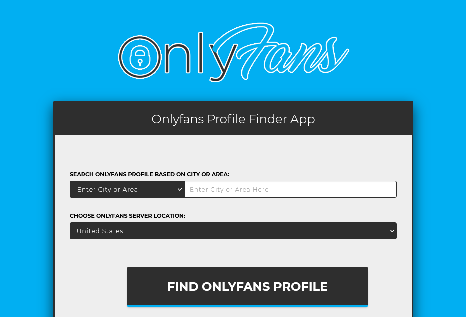 Can you search onlyfans by area